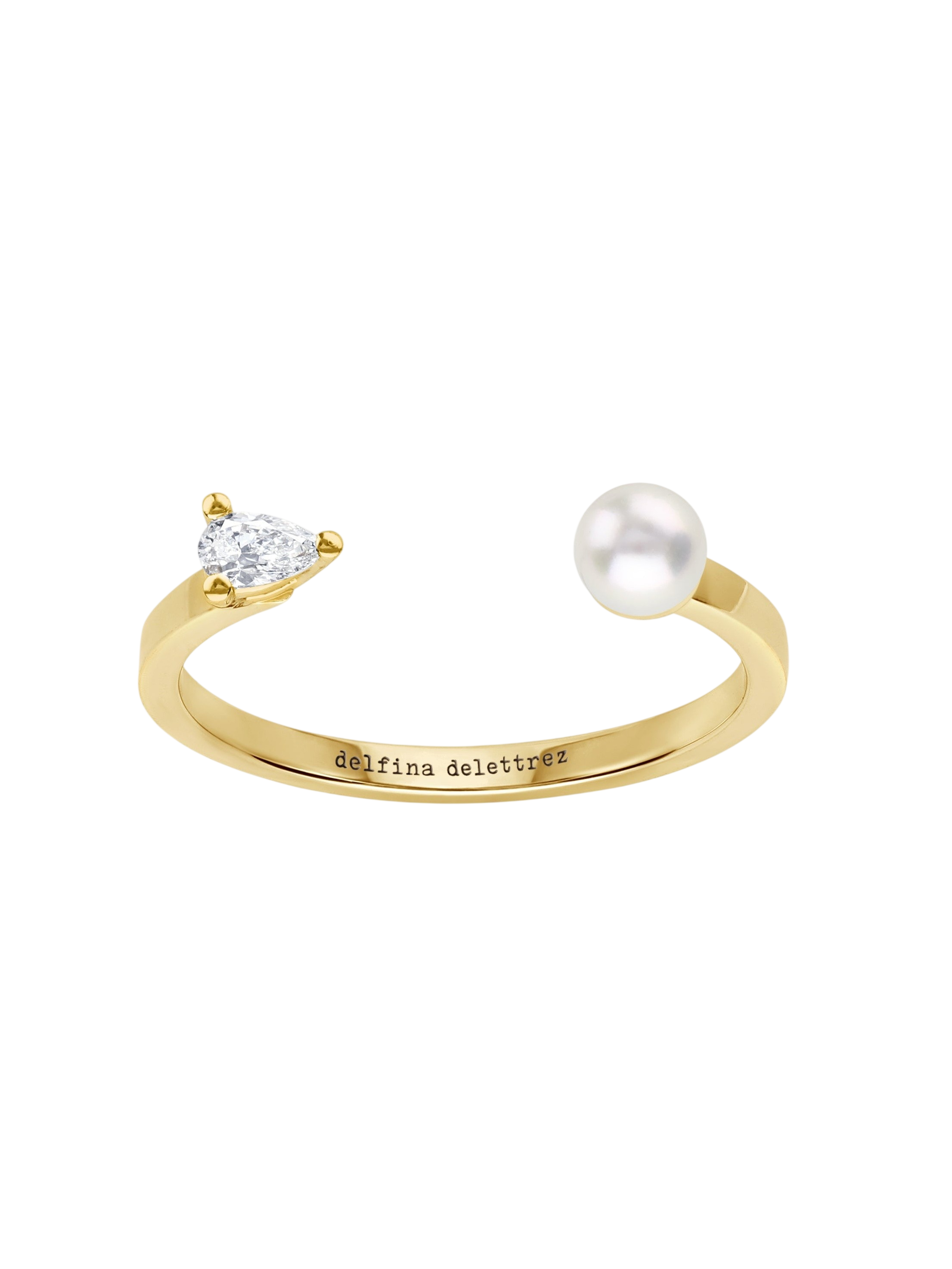 Dots pearl and drop ring photo